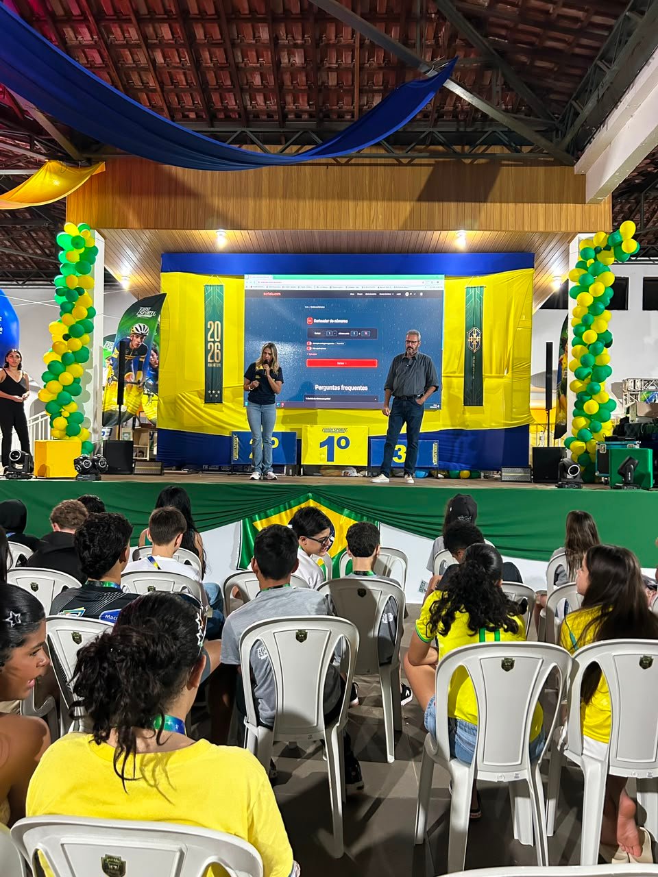 Carlos Renato Ramos Nunes durante uma palestra